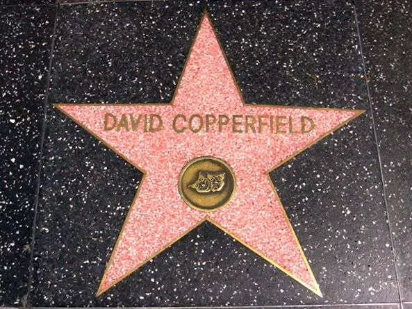 david copperfield star on the Hollywood walk of fame