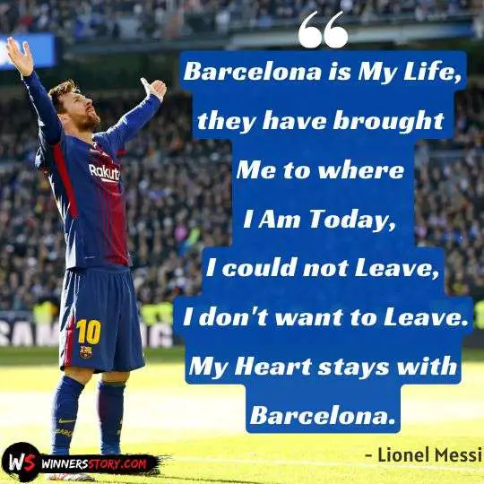 24-Lionel Messi on Barcelona